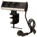 Orno Screw-in furniture socket with mounting bracket and 1.8 m cable, 3x2P+Z Orno Screw-in furniture socket with mounting bracket and 1.8 m cable, 3x2P+Z