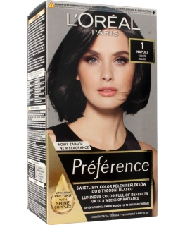 L'Oreal Paris Preference plaukų dažai 1 napoli juodas