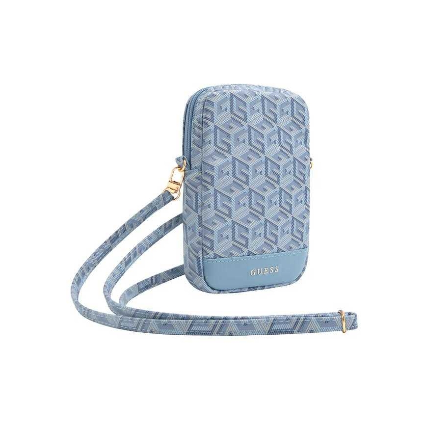 Guess Torebka GUWBZPGCSPGB mėlyna/mėlynas Zip GCube Bottom Stripe