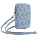 Guess Torebka GUWBZPGCSPGB Blue/Blue Zip GCube Bottom Stripe