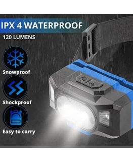 Head-mounted spotlight Hogert HT1E422 120 lm