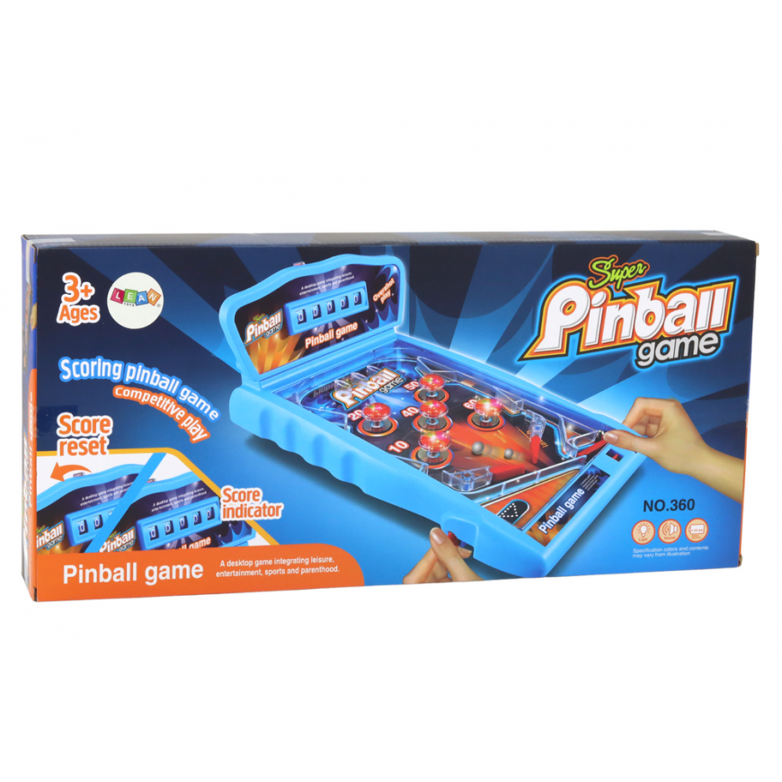 Lean Pinball Arcade Game Lights Sounds Scoreboard – 4