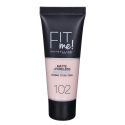 Maybelline Fit Me Matte & Poreless 102 Fair Ivory Vamzdelis Skystis 30 ml Maybelline Fit Me Matte & Poreless 102 Fair Ivory Vamzdelis Skystis 30 ml