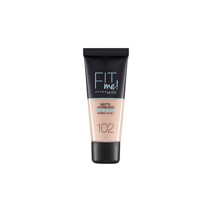 Maybelline Fit Me Matte & Poreless 102 Fair Ivory Vamzdelis Skystis 30 ml – 3