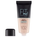 Maybelline Fit Me Matte & Poreless 102 Fair Ivory Tube Liquid 30 ml Maybelline Fit Me Matte & Poreless 102 Fair Ivory Tube Liquid 30 ml