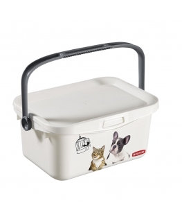 Box with lid and handle Multiboxx 6L 26x20x24cm Cat&Dog