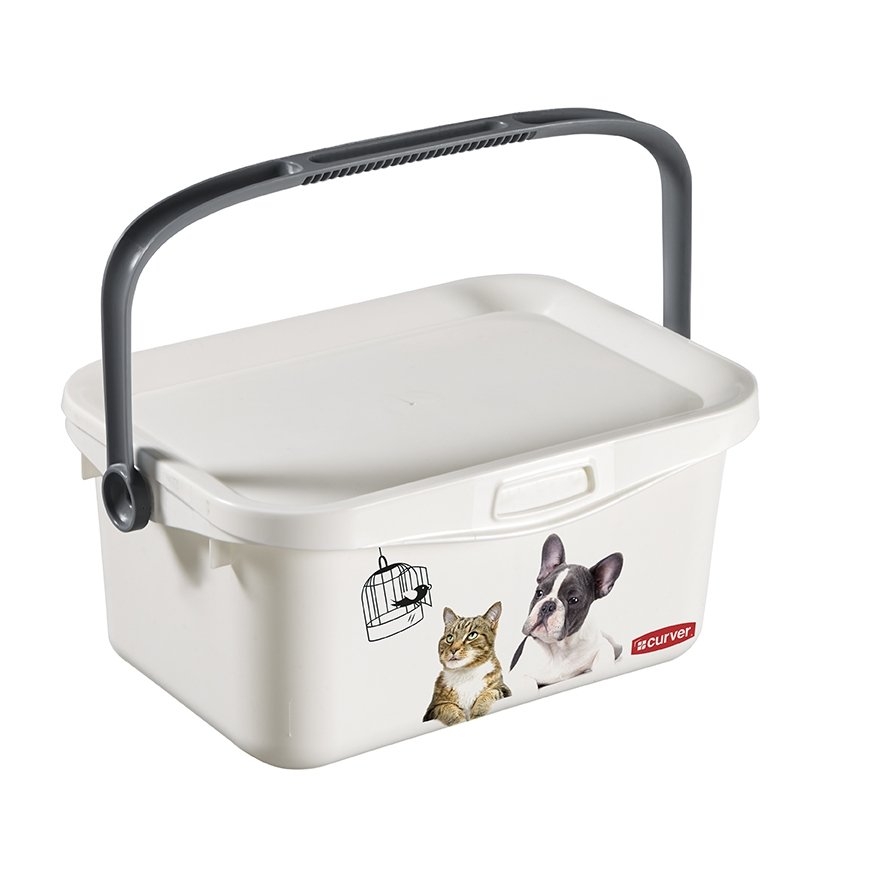 Box with lid and handle Multiboxx 6L 26x20x24cm Cat&Dog