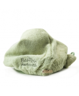 Bamboo turban for drying hair