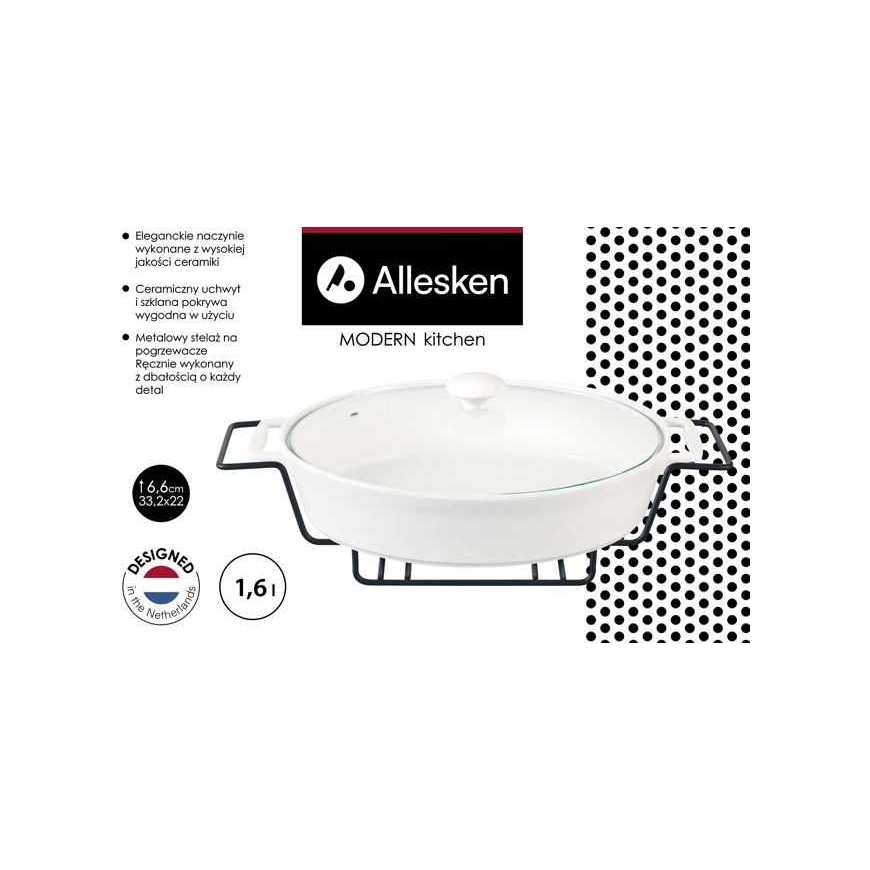 Allesken MODERN KITCHEN Naczynie su podgrzewaczem 1.6L 33.2x22xh6.6cm