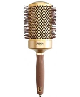Olivia Garden Expert Blowout Shine hair styling and drying brush Gold/Brown 65mm