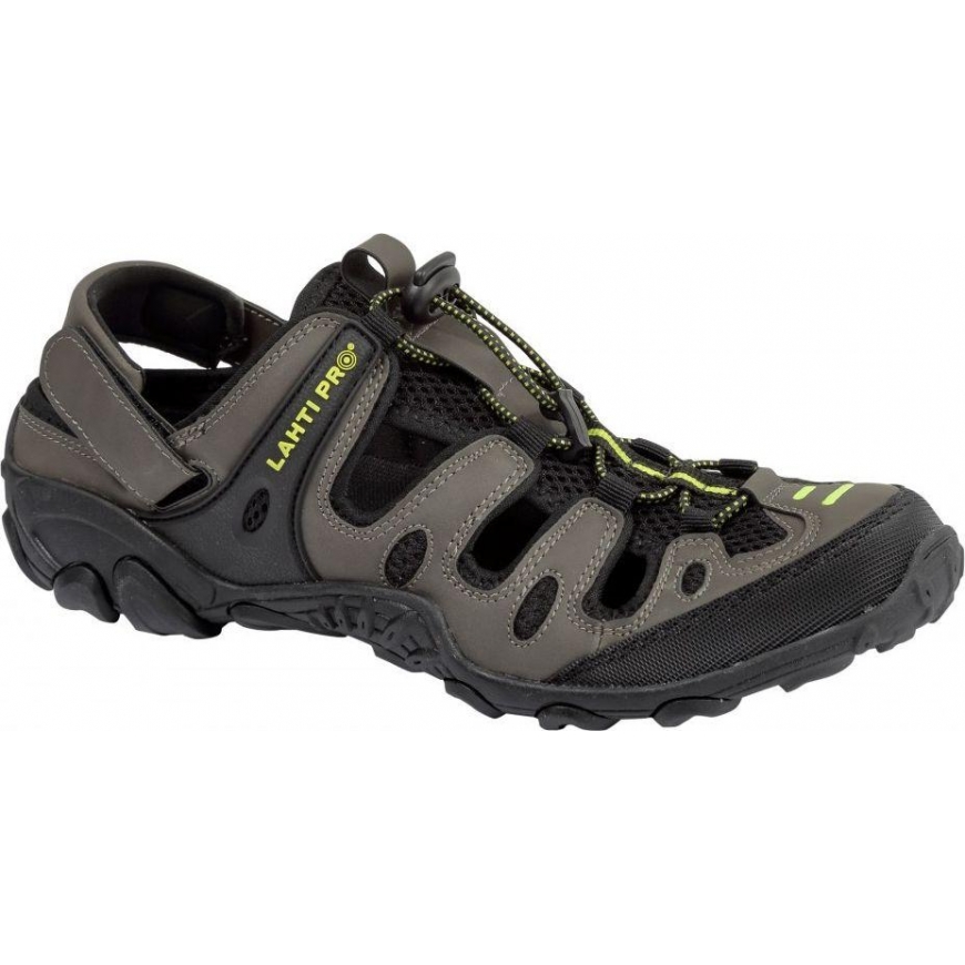 Lahti Pro SANDALAS PU / KNIT KHAKI-Juodas-Žalias, "44", LAHTI