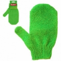 Scrubbing mitt green