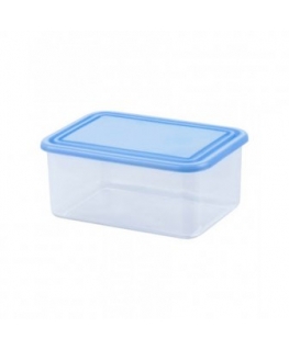 Food container rectangle 0,8L transparent|blue