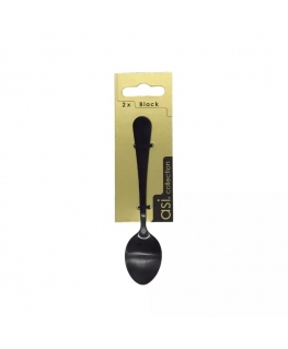 Teaspoons 2pcs. Black 1,5mm