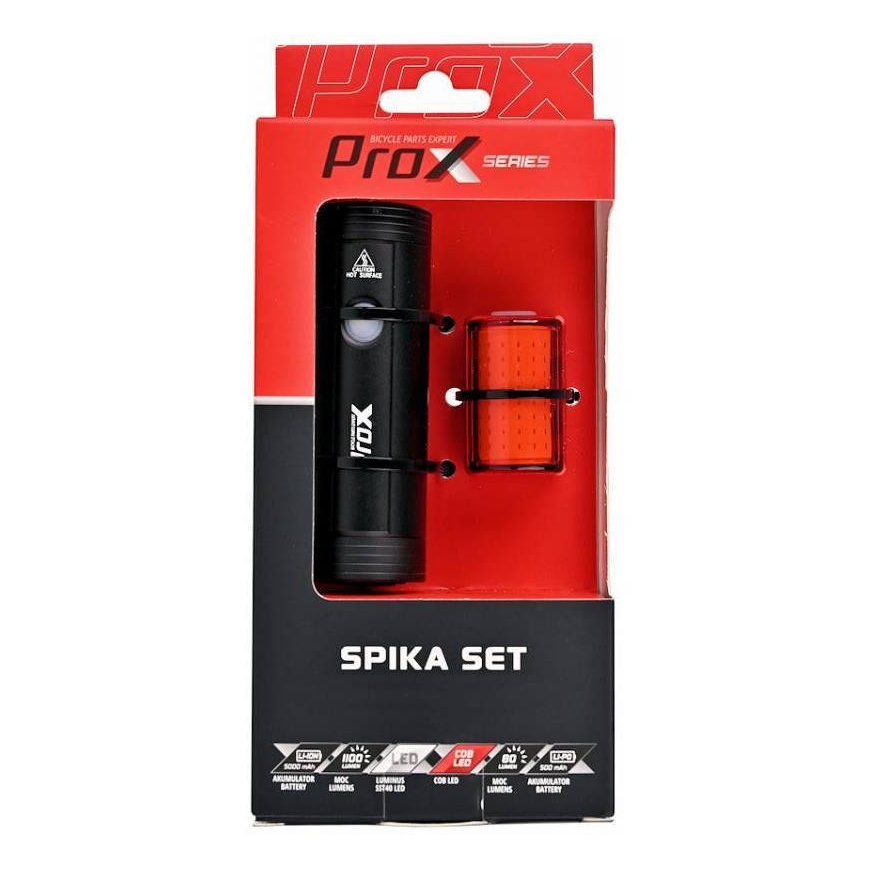 Lighting set ProX Spika 1100Lm + Zera S 80Lm USB
