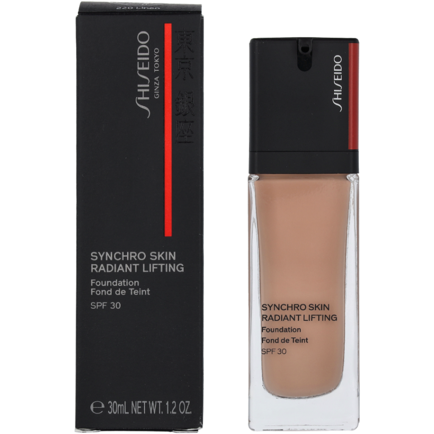Shiseido Synchro Skin Radiant Lifting Foundation 220 Linen, 30 ml – 5