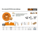 Disc cutting 250x2,4x30 Z24 HM, CMT Disc cutting 250x2,4x30 Z24 HM, CMT