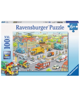 Ravensburger 4005556105588 Pusle 100 tk Sõidukid