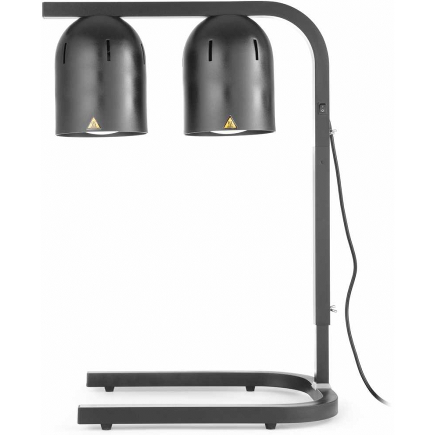 Heating lamp for heating french fries, black, 500 W - Hendi 273913