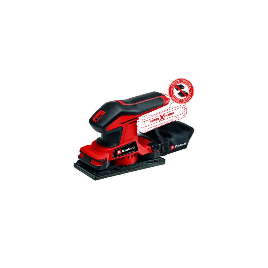 Einhell TC-OS 18/187 Li Solo Suora hiomakone Musta, Punainen