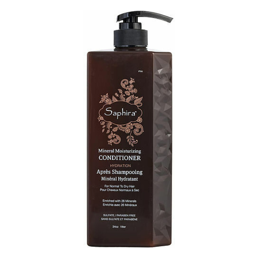 Saphira Mineral Moisturizing Conditioner drėkinamasis kondicionierius plaukams su Negyvosios jūros mineralais, 1000 ml – 2