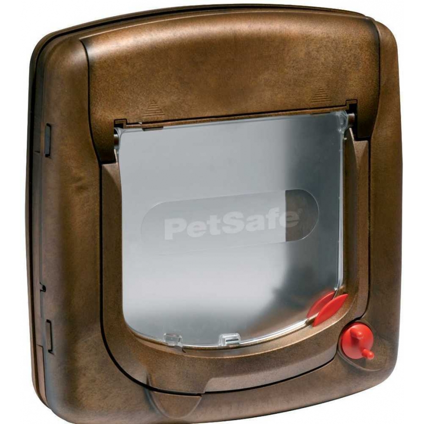 PetSafe Staywell Magnetic Deluxe Magnetinės durelės iki 7kg katėms medžio imitacija – 2