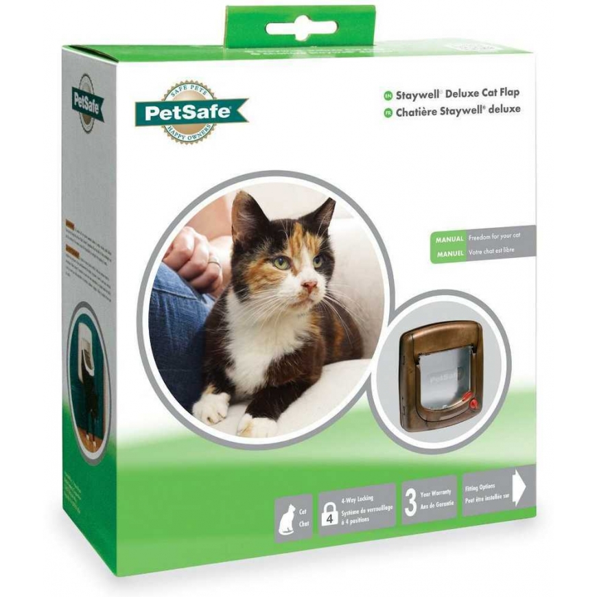 PetSafe Staywell Magnetic Deluxe Magnetic door for cats up to 7kg wood imitation – 3