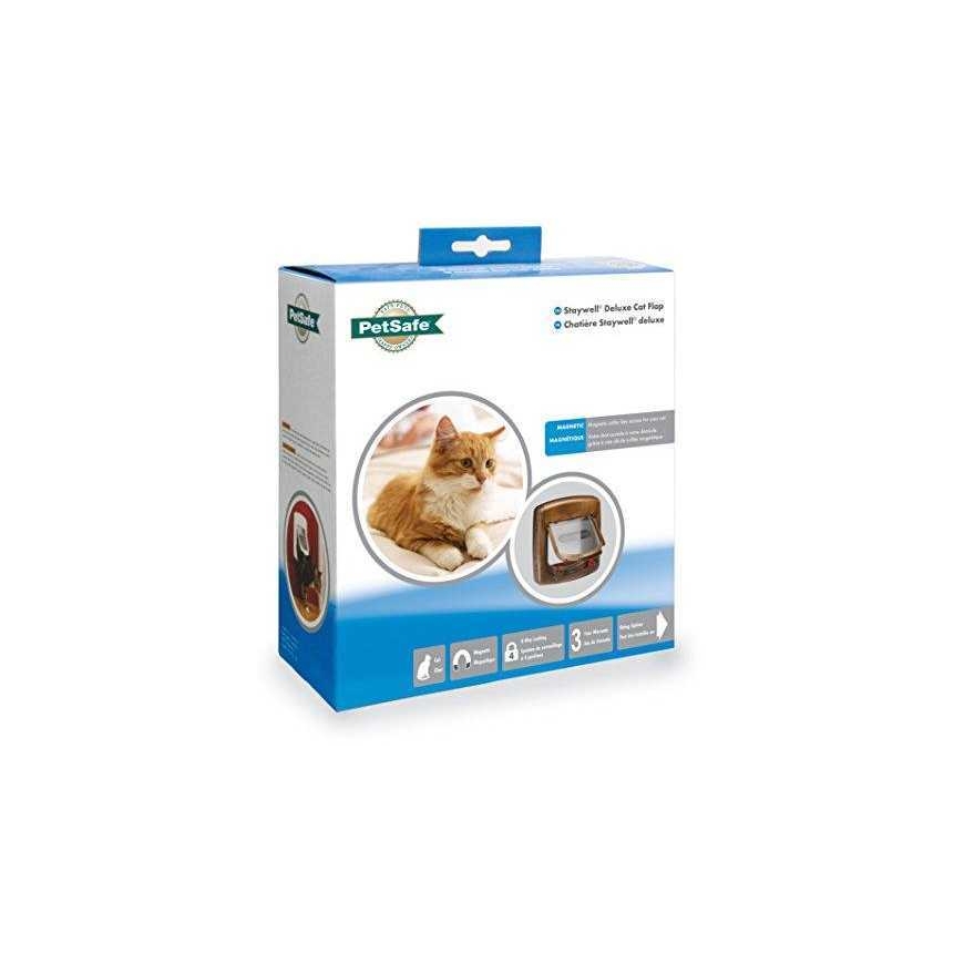 PetSafe Staywell Magnetic Deluxe Magnetic door for cats up to 7kg wood imitation – 5