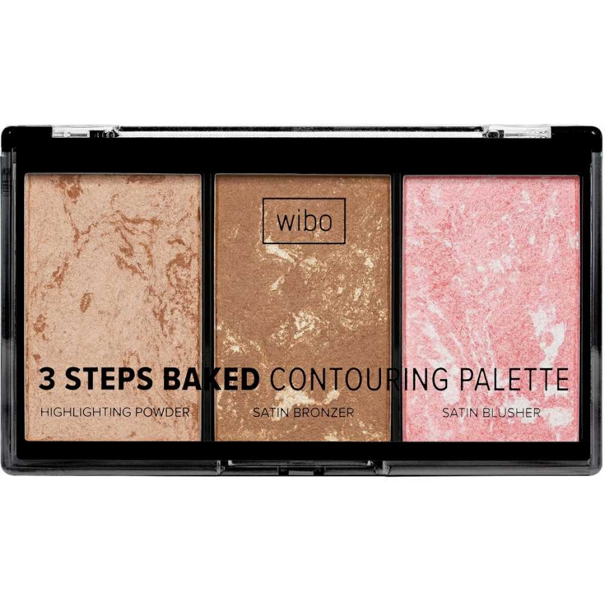 Wibo 3 Steps Baked Contouring Palette veido kontūravimo paletė 10g