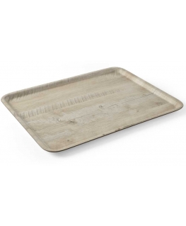 Taca tacka do serwowania su nadrukiem drewna jasny dąb 370x530mm Hendi 508930