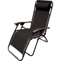 Saska Garden Multifunctional folding garden bed with headrest Royokamp, black Saska Garden Multifunctional folding garden bed with headrest Royokamp, black