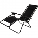 Saska Garden Multifunctional folding garden bed with headrest Royokamp, black Saska Garden Multifunctional folding garden bed with headrest Royokamp, black