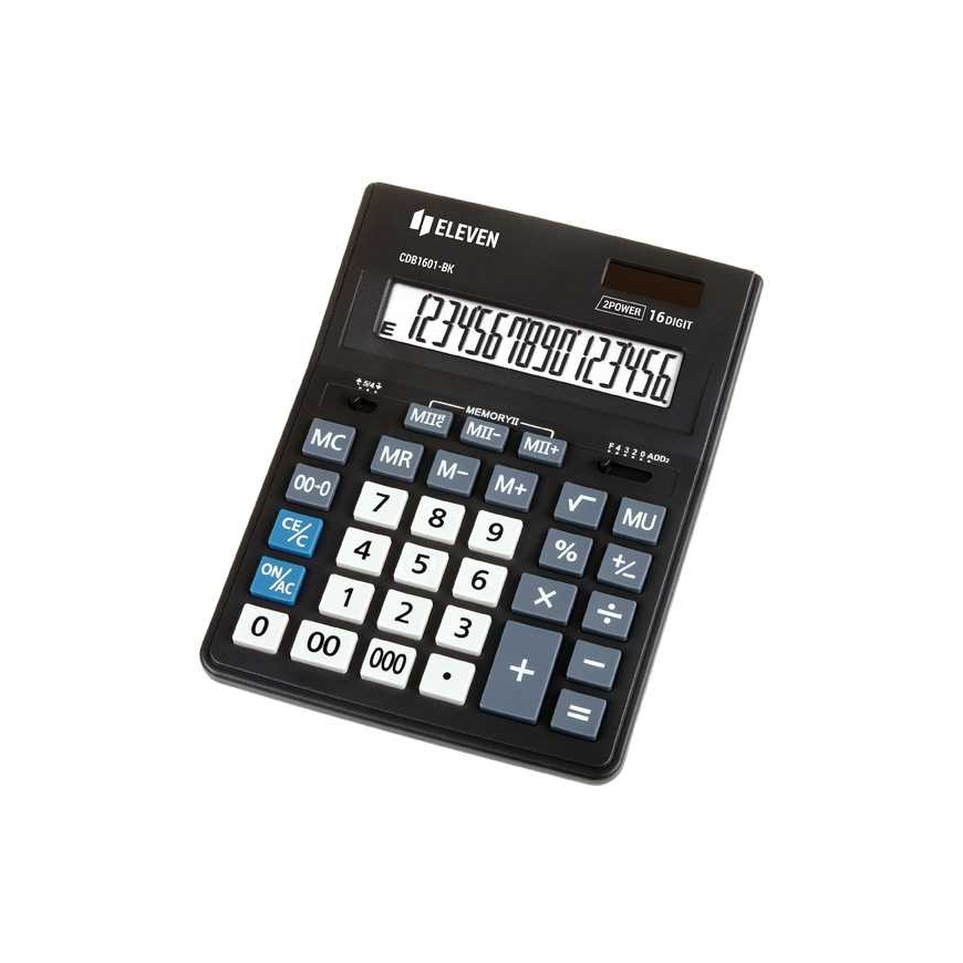 CDC Eleven Calculator CDB1601-BK, black, bikorowy, 16 miejsc – 2