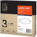 Orno LAPIS LED 12W, ceiling lighting, 800lm, IP65, 4000K, IK10, opal polycarbonate, white Orno LAPIS LED 12W, ceiling lighting, 800lm, IP65, 4000K, IK10, opal polycarbonate, white