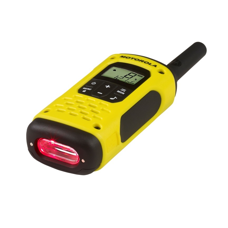 Motorola Talkabout T92 H2O kahesuunaline raadio 16 kanalid 446.00625 - 446.19375 MHz Must, Kollane – 5