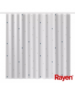 Shower curtain 180x200cm white, polyester