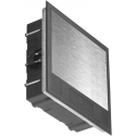 Orno Puszka podłogowa na gniazda modulowe 6 x 45x45mm or 12 x 22,5x45mm, cover: stainless steel, black Orno Puszka podłogowa na gniazda modulowe 6 x 45x45mm or 12 x 22,5x45mm, cover: stainless steel, black