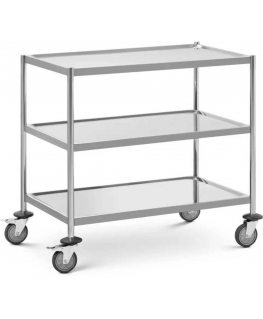 Royal Catering Trolley kelnerski cateringowy do serwowania 3 półki 82 x 50 cm do 60 kg