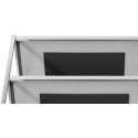 Royal Catering Vežimėlis kelnerski cateringowy do serwowania 3 półki 82 x 50 cm do 60 kg