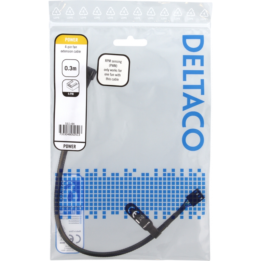 Deltaco SSI-64 внутренний силовой кабель 0,3 m – 4