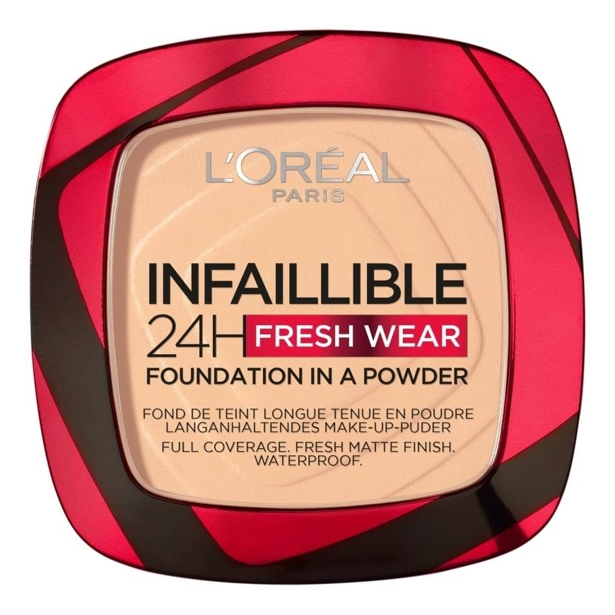 L'Oréal Paris Infaillible 24H Fresh Wear Foundation In A Powder Makeup for women, 9 g
