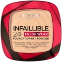 L'Oréal Paris Infaillible 24H Fresh Wear Makiažo pagrindas In A Pudra Makeup moterims, 9 g L'Oréal Paris Infaillible 24H Fresh Wear Makiažo pagrindas In A Pudra Makeup moterims, 9 g