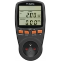 Orno Dual Rate Wattmeter, Energy Calculator with LCD Display, 2 Separate Rates, Internal Battery, Black Orno Dual Rate Wattmeter, Energy Calculator with LCD Display, 2 Separate Rates, Internal Battery, Black