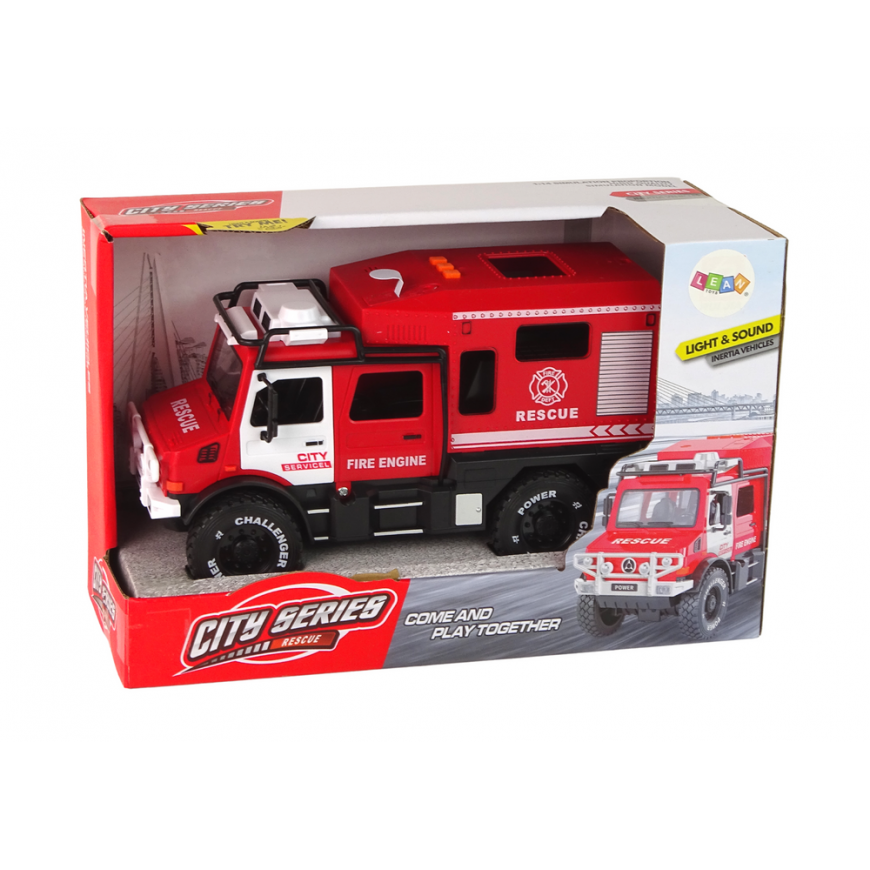 Lean Cars SUV Fire Service Red Sounds of doors opening Lights – 4