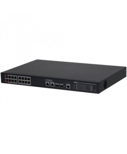 Dahua PoE hub 1000Mbps 16-port PoE +2G uplink + 2SFP, Hi-PoE