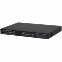 Dahua PoE hub 1000Mbps 16-port PoE +2G uplink + 2SFP, Hi-PoE