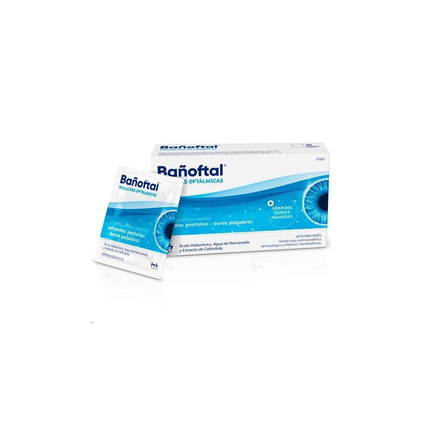 M4pharma Bañoftal Sterile Ophthalmic Eye Wipes 20 Units
