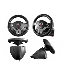 Subsonic SV200 Must, Hall USB Juhtpult + pedaalid Nintendo Switch, PC, PlayStation 4, Xbox