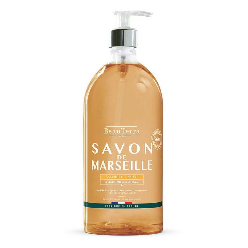 "Beauterra Marseille" vanilės ir medaus muilas 1000ml – 2