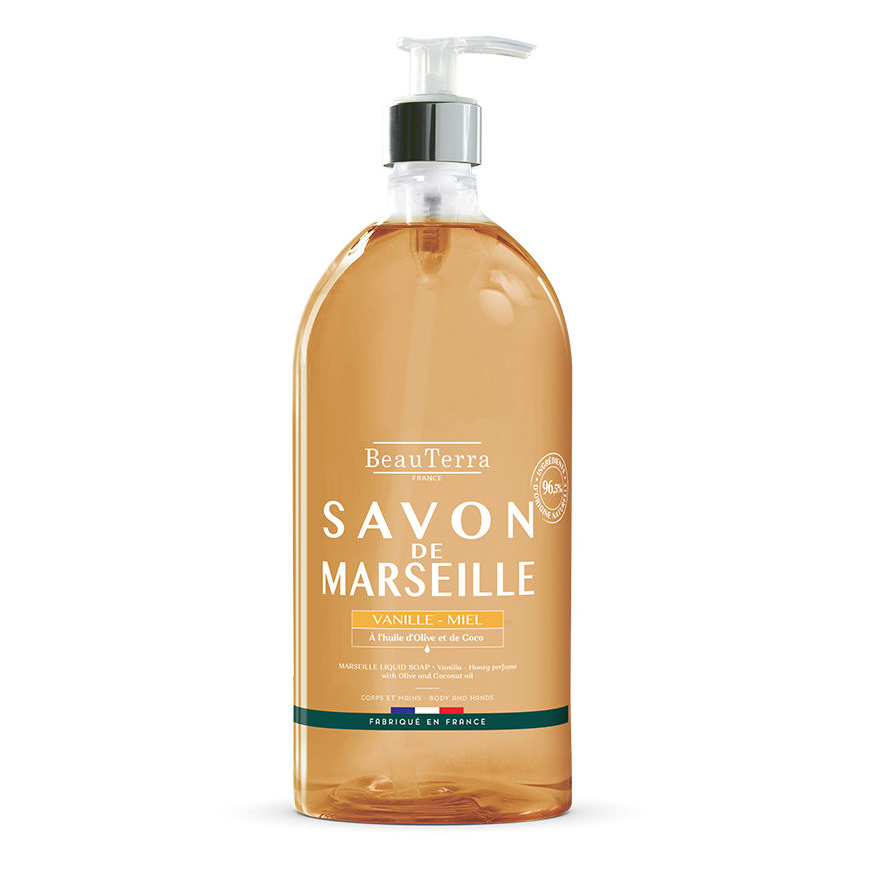 "Beauterra Marseille" vanilla and honey soap 1000ml – 3